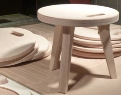 Usinage tabouret enfant Edie deuxième partie
