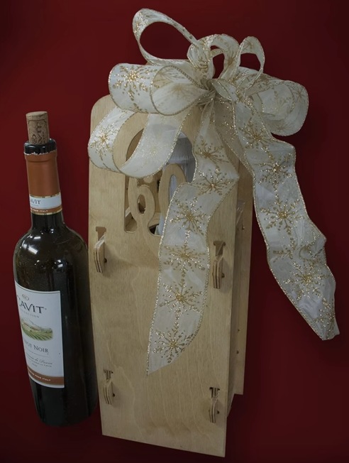 Emballage cadeau bouteille de vin