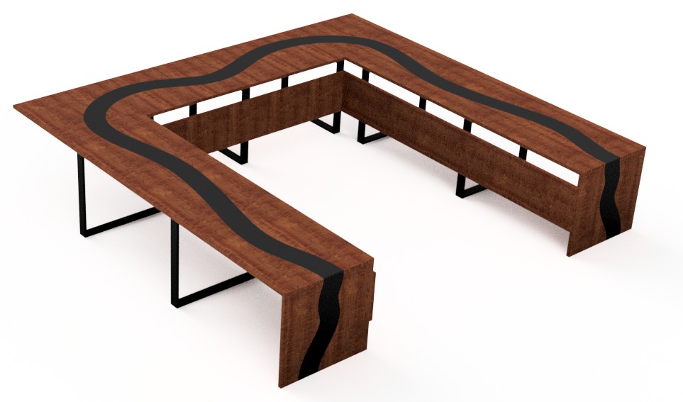 Création table de réunion entreprise